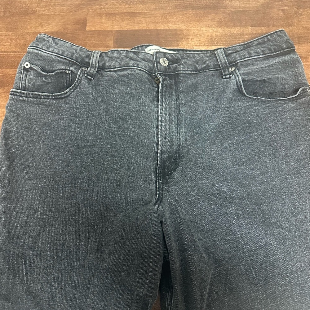 Abercrombie & Fitch Charcoal High Rise Jeans